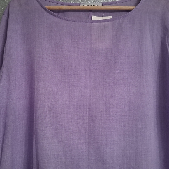 NWT Misslook Women's Lavender Tunic  Size L - Picture 7 of 12